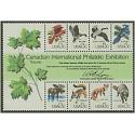 #1757 CAPEX Souvenir Sheet of 8