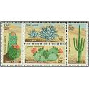 #1945a Desert Plants, Block of Four