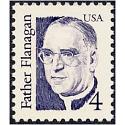 #2171 Father Flanagan, Boy's Town, Large Block Tagging, Blue Violet