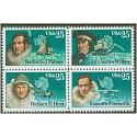 #2389a Antarctic Explorers, Block of Four