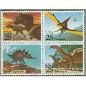 #2425a Dinosaurs, Block of Four