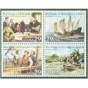 #2623a Columbus Voyages, Block of Four