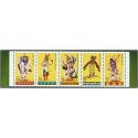 #3076a Indian Dances, Strip of Five