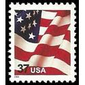 #3629F USA & Flag, Water-Activated Sheet Stamp (Low Printing)