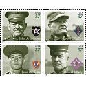 #3964a Distinguished Marines, Block of Four