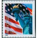 #3972 Flag & Lady Liberty, Non-Denominated (39¢) Single from Convertible Booklet