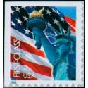 #3973 Flag & Lady Liberty, Non-Denominated (39¢) Single from Convertible Booklet