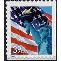 #3978bv Flag & Lady Liberty, Single from Convertible Book of 20