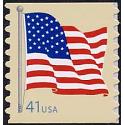 #4188 American Flag, Self-adhesive Die-cut 8.5, Avery from Coil of 100