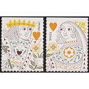 #4404-05 King & Queen of Hearts, Two Singles