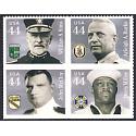 #4443a Distinguished Sailors, Block of Four