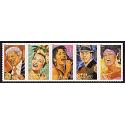 #4501a Latin Music Legends, Strip of Five