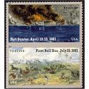 #4523a The Civil War 1861, Vertical Pair