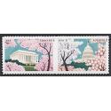 #4983a Gifts of Friendship, Lincoln Memorial & U.S. Capitol, Horizontal Pair