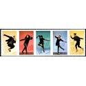 #5613b Tap Dance, Horizontal Strip of Five