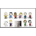 #5735b Charles M. Schulz, Peanuts Characters, Top 1/2 Sheet 10 Different Stamps