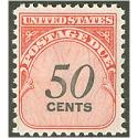 # J99 50¢ Postage Due, Dull Gum