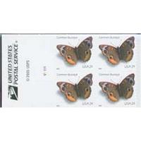 #4001c Common Buckeye Butterfly, Vending Booklet Pane of Four