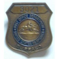 Post Office Bronze Employee Badge #3021