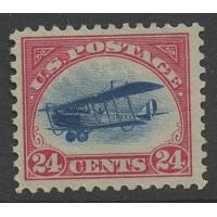 #C3 24¢ Carmine Rose and Blue, Hinged