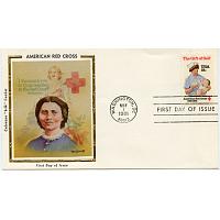 #1910 America Red Cross Nursing, Colorano Silk Cachet