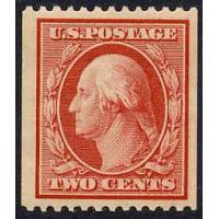 #349 2¢ Washington, Carmine (Scott $235.00)