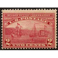 #372 2¢ Hudson-Fulton Celebration Issue, Carmine, NH
