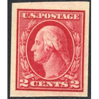#409 2¢ Washington, Carmine Type I, NH