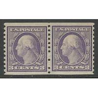 #493 3¢ Washington Violet, Very Fine, Never Hinged