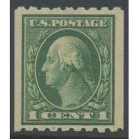 #410 1¢ Washington, Green, LH