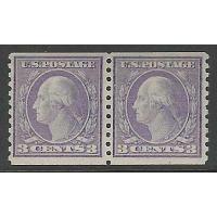 #493 3¢ Washington Violet, Fine - Very Fine, Never Hinged