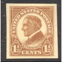 #576 1½¢ Harding, Yellow Brown, NH