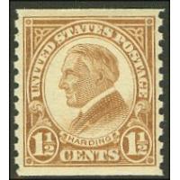 #598 1½¢ Warren Harding Coil
