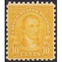 #591 10¢ Monroe, Orange, LH