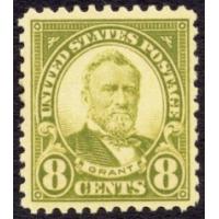 #560 8¢ Grant, Olive Green, LH