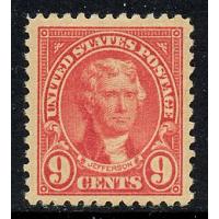 #561 9¢ Jefferson, Rose, VVLH VF