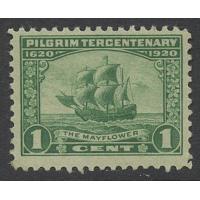 #548 Pilgrim Issue, 1¢ Green, VLH