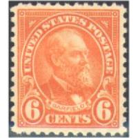 #638 6¢ Garfield, Red Orange