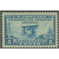 #650 5¢ Wright Brothers Flight 25th Anniversary, Blue