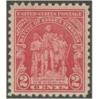 #680 2¢ Battle of Fallen Timbers, Carmine Rose