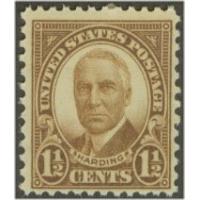 #684 1½¢ Harding, Brown