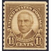 #686 1½¢ Harding Coil, Brown, NH