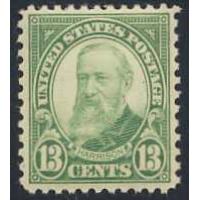 #694 13¢ William Harrison, Yellow Green