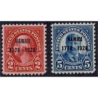 #647-648  Hawaii Overprints, Set of 2 VF, NH