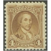 #709 4¢ Washington Portrait by Polk, Light Brown