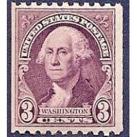 #722 3¢ Washington Purple, Coil Perforated 10 Horizontal