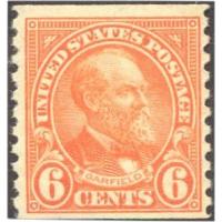 #723 6¢ Garfield, Orange Coil