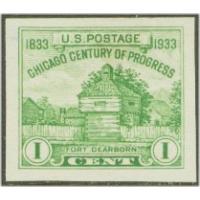 #730a Chicago, Imperforate Single Stamp