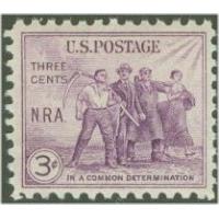 #732 3¢ National Recovery Act, Purple