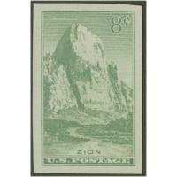 #763 Zion Park, Imperforate
